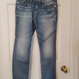 Silver Jeans Women's Straight Leg in Light Blue